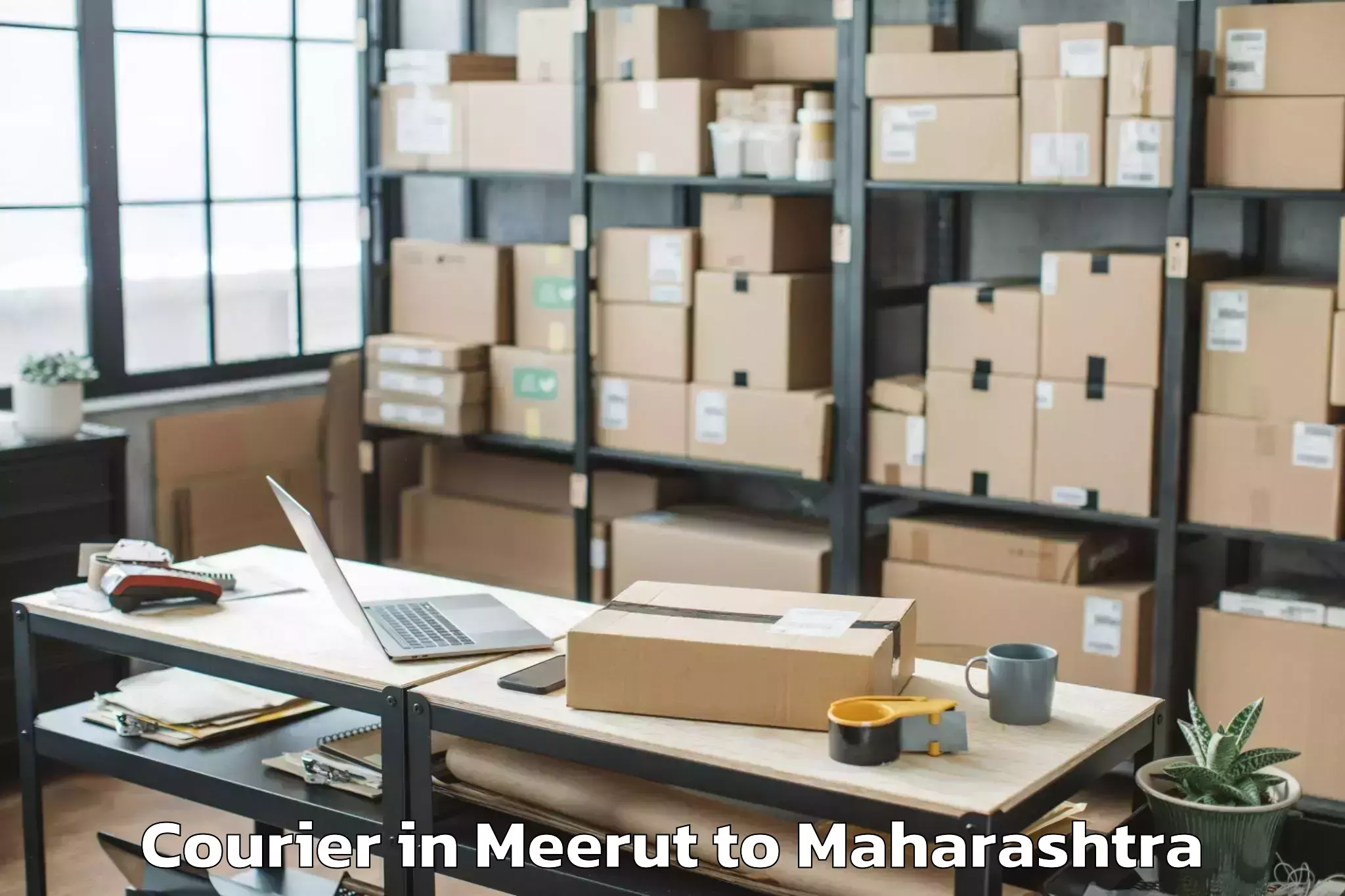 Reliable Meerut to Sonegaon Airport Nag Courier